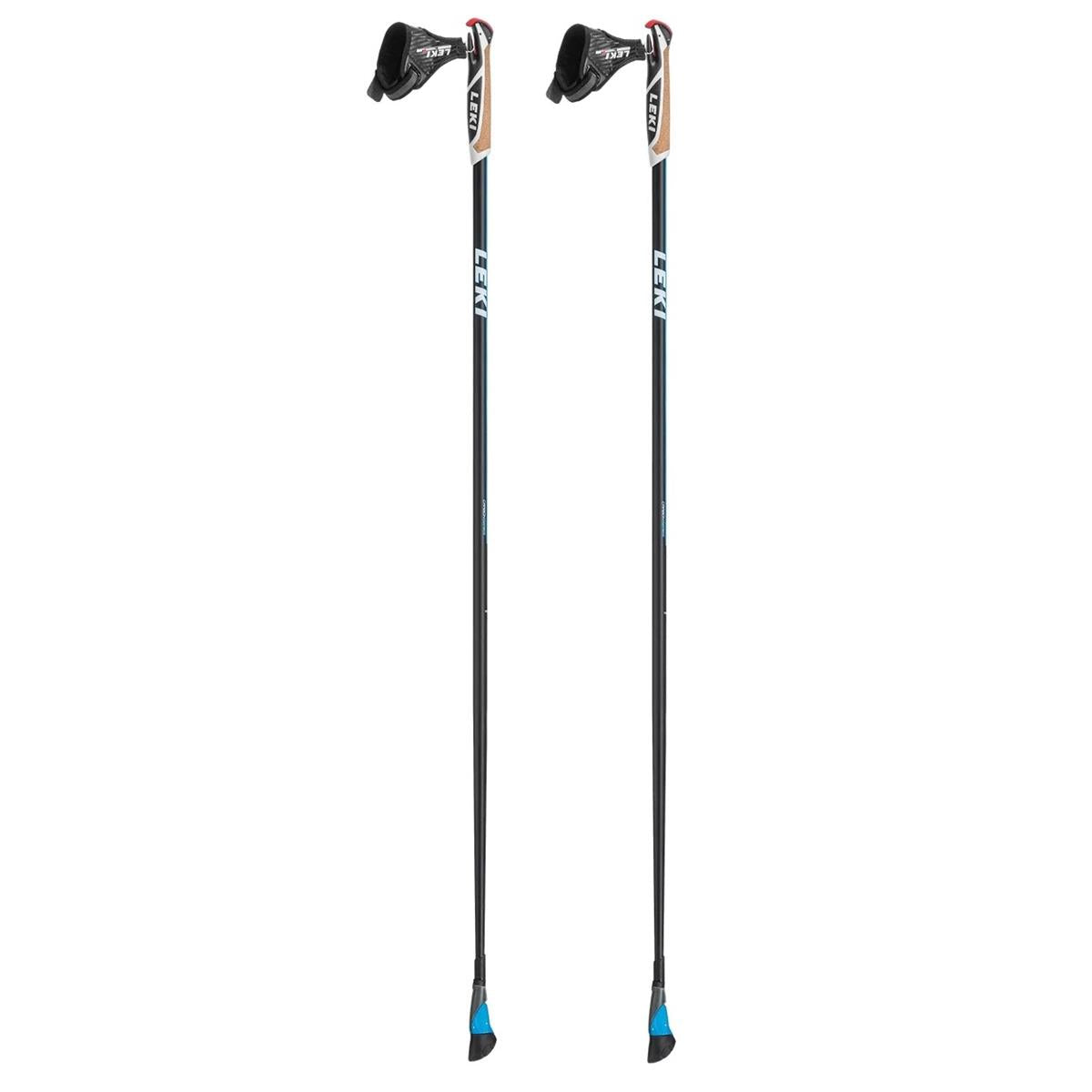 Leki Smart Comp black white cyan
