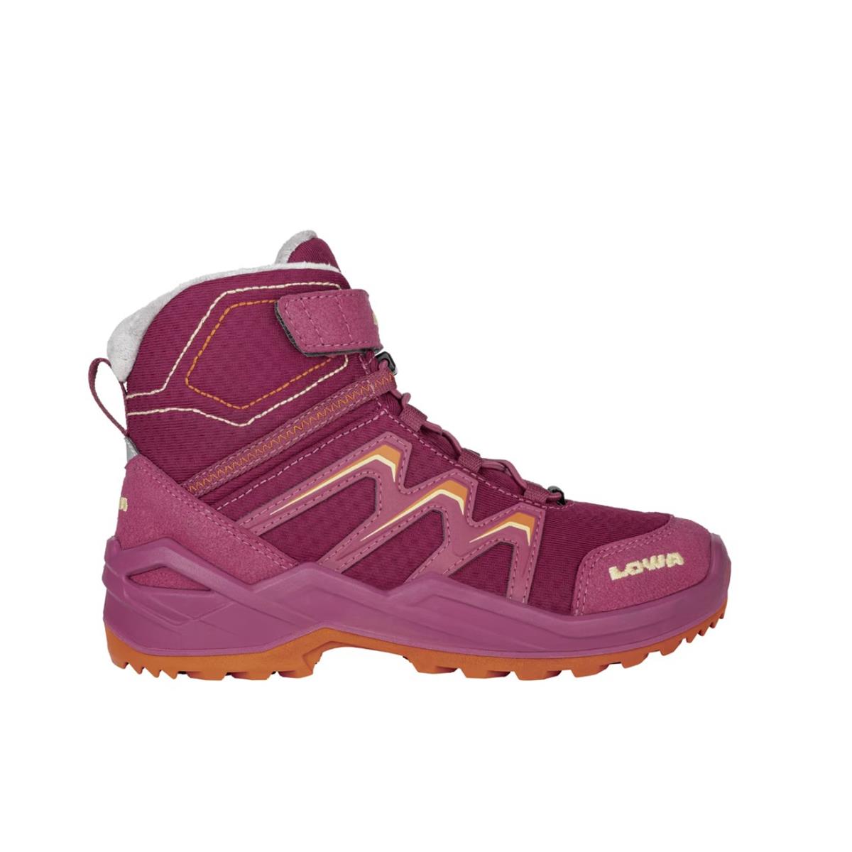 Lowa - MADDOX WARM GTX MID - beere/orange- Kinderschuhe