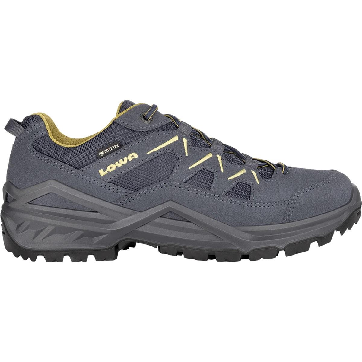 Lowa Sirkos Evo GTX lo Wanderschuhe Herren Stahlblau Senf