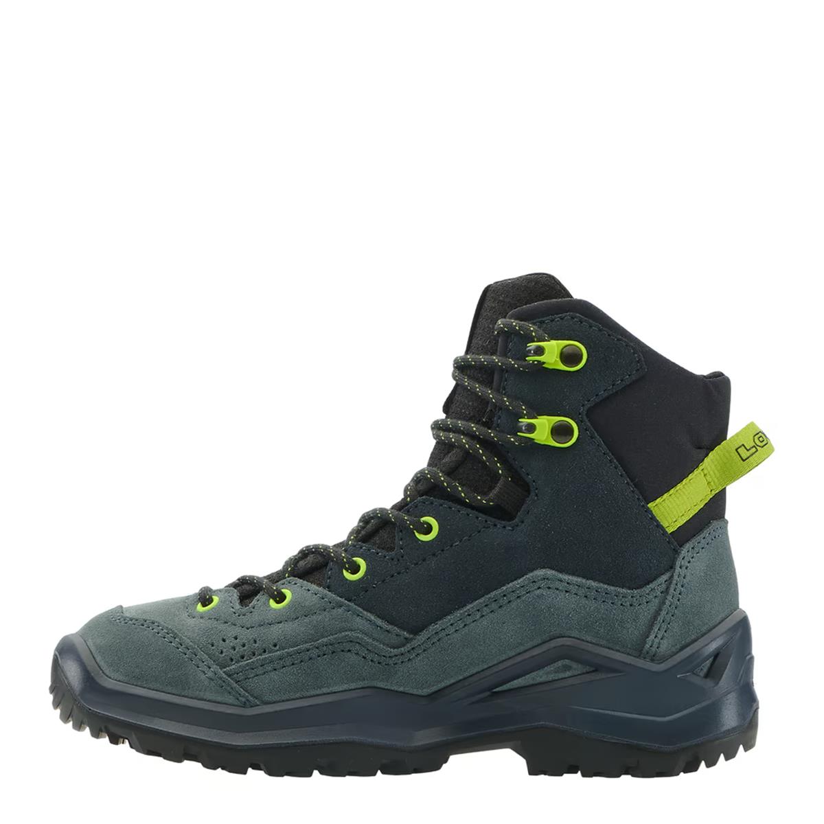 Lowa Kinder Outdoorschuhe Wandax GTX MID Junior Dunkelpetrol/ Limone