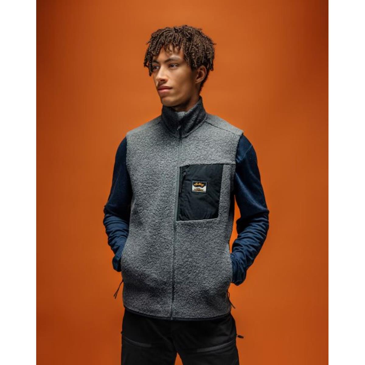 Lundhags Flok Wool Ms Pile Vest Man granite