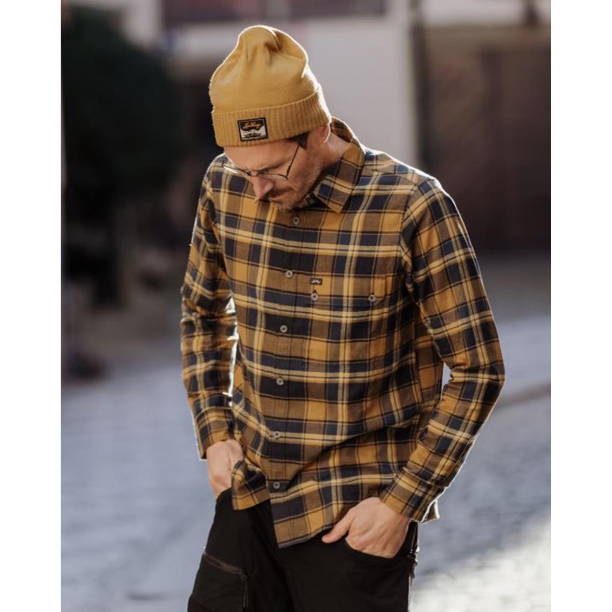 Lundhags Järpen Plaid Flannel Shirt Man olive