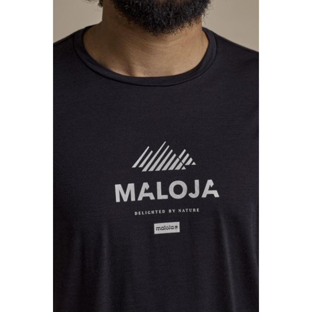 Maloja Kalmberg deep black Herren T-Shirt