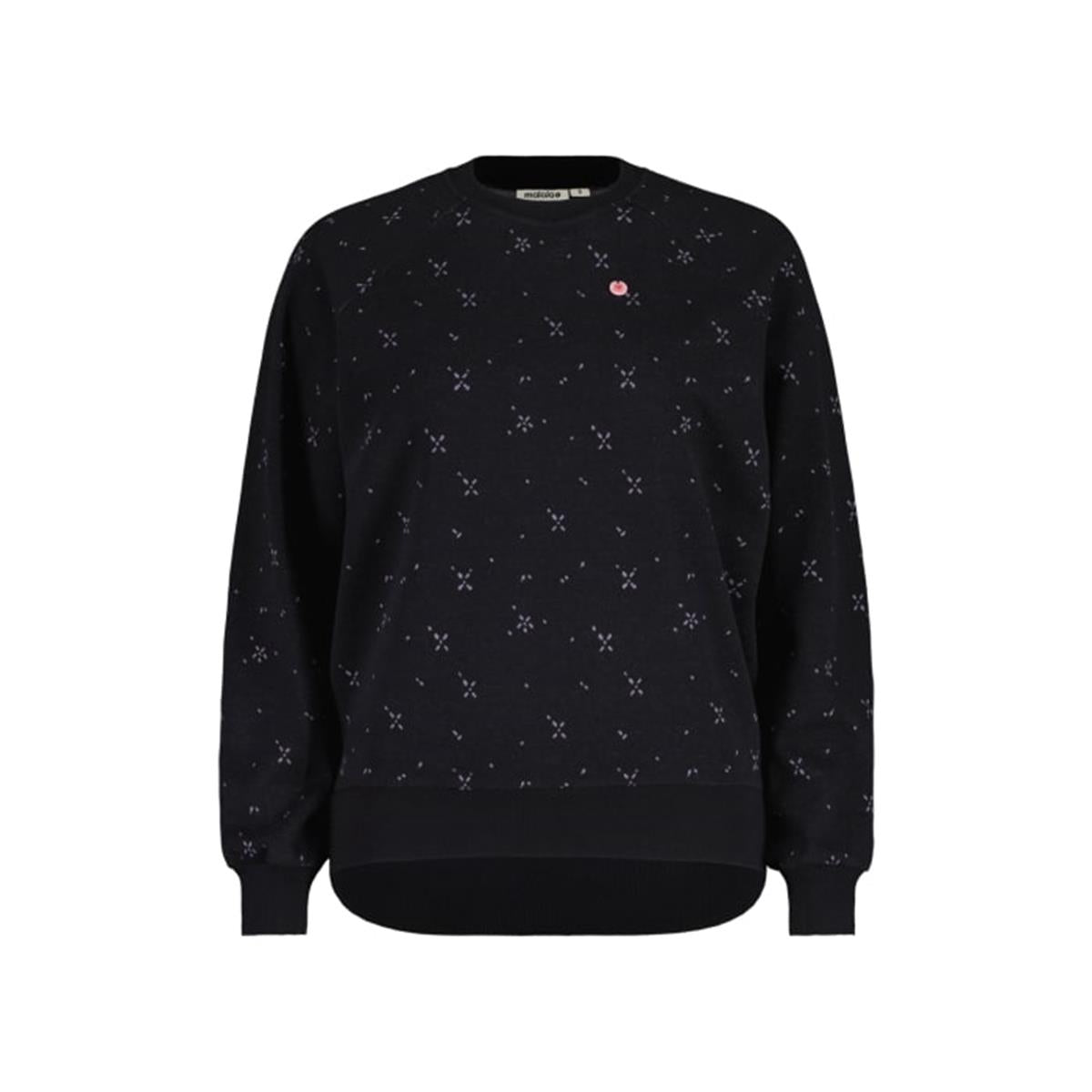 Maloja - PerdonigM. Sweatshirt Deep Black Leafflower