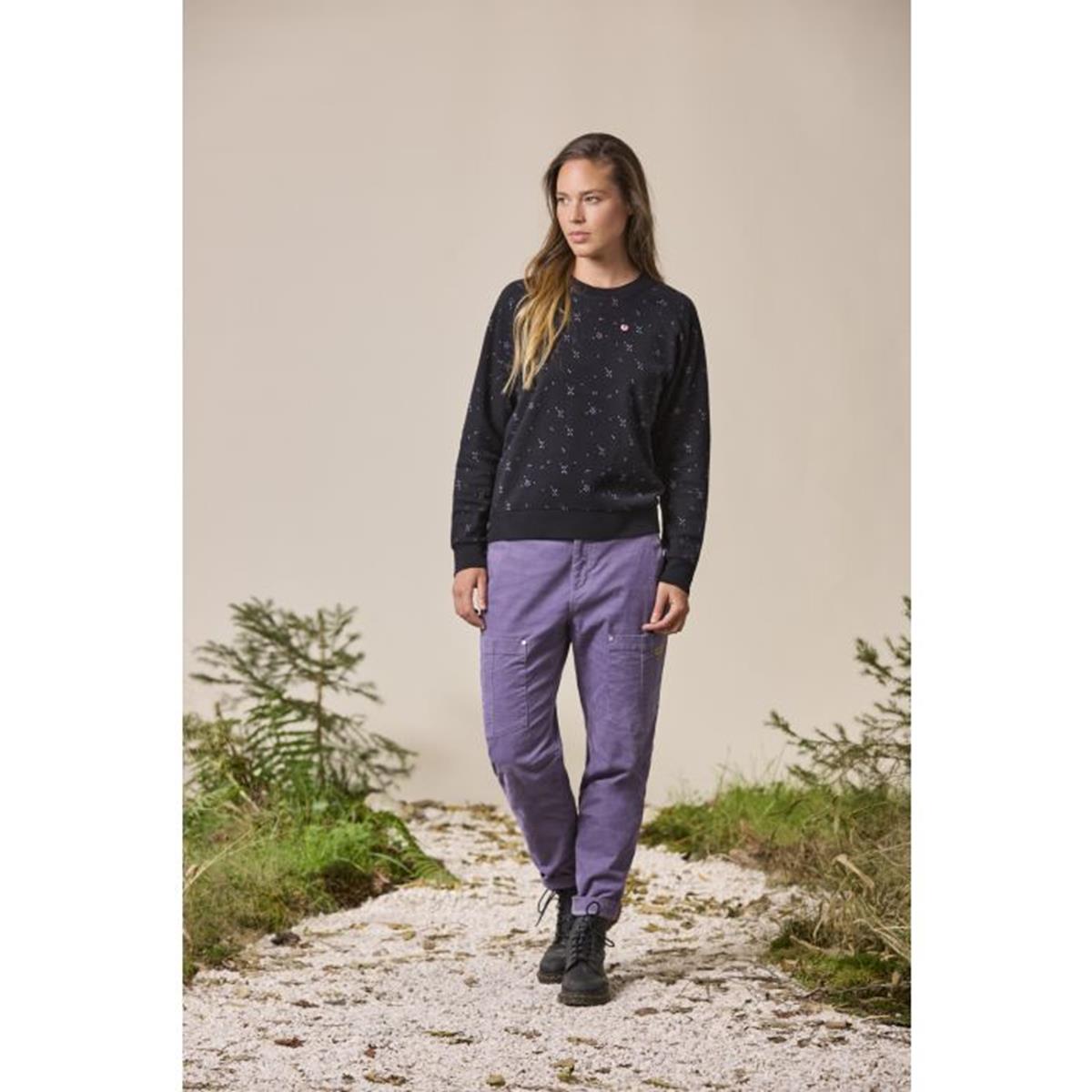 Maloja - PerdonigM. Sweatshirt Deep Black Leafflower