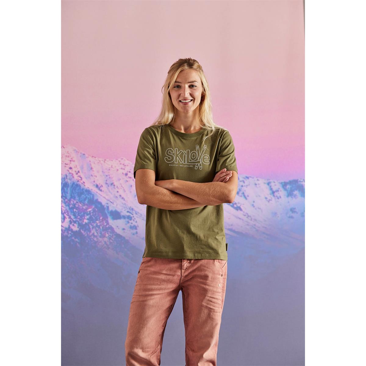 Maloja Damen Organic Cotton Tee Margam. 2022 2023