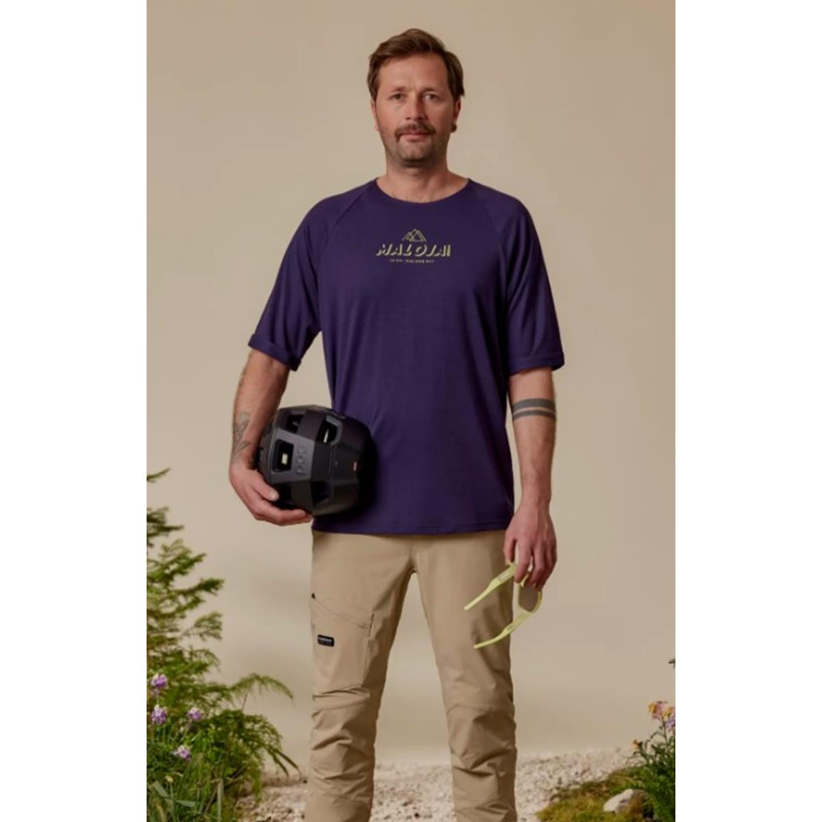Maloja - AnderterM. -Radtrikot - deep black multi - Herren