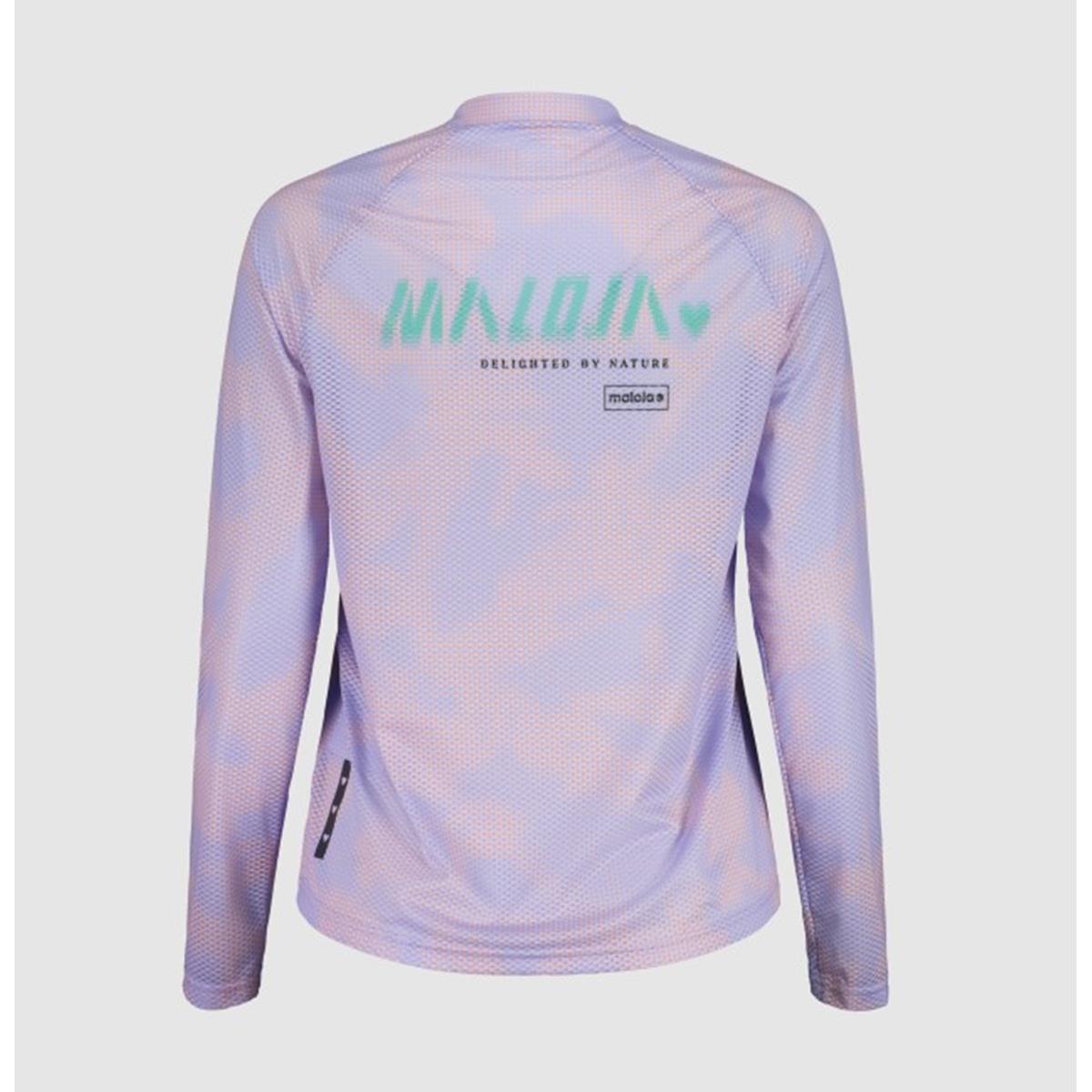 Maloja Baldo Gravel Shirt summer sky iris grid