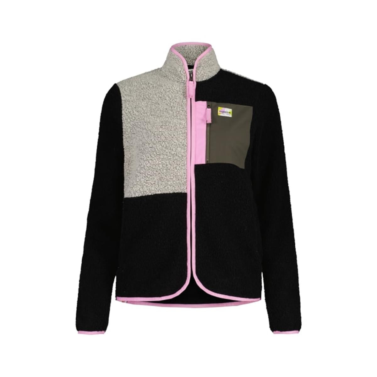 Maloja Damen VallettaM. Fleece-Jacke Deep Black Multi