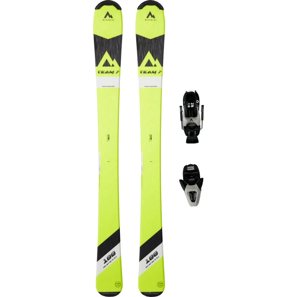 McKinley Kinder Ski Set Team 7 yellow 2025 2026 inklusive Bindung (geschraubt)