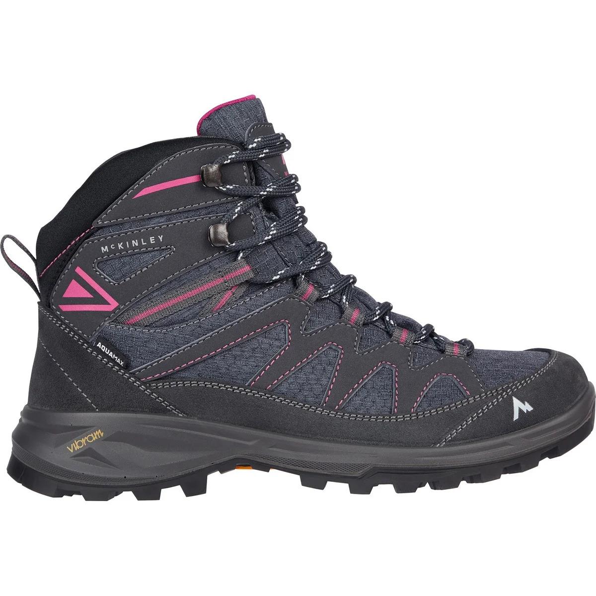 Mc Kinley Damen Wanderstiefel Vulcanus Mid AQX Anthracite/ Red