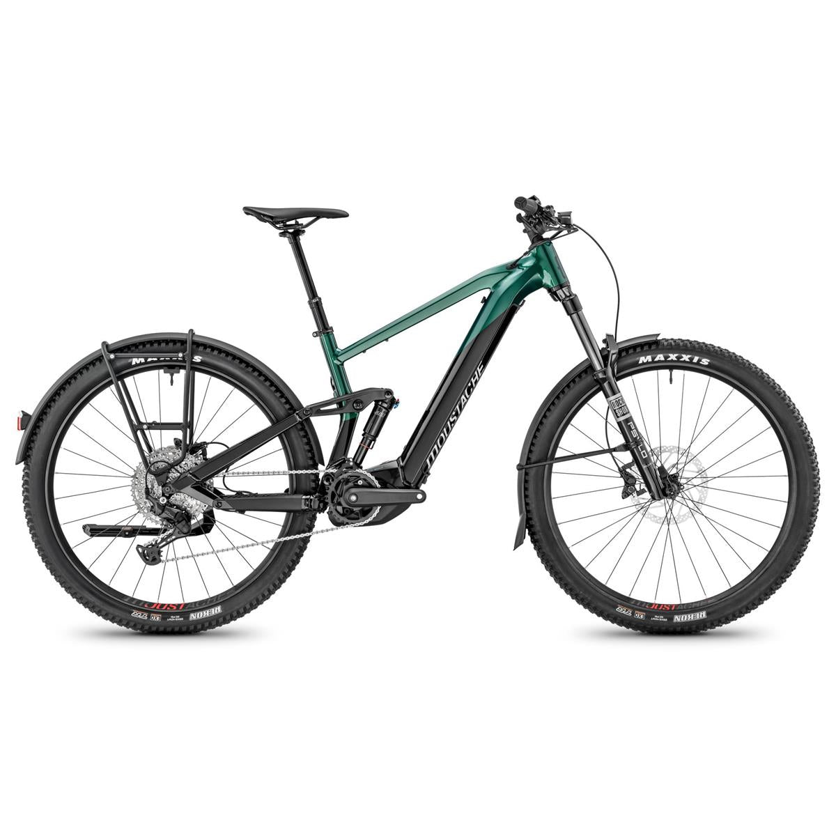 Moustache Trail 150.2 EQ 750Wh Schwarz Britisch-Grün 2025/26