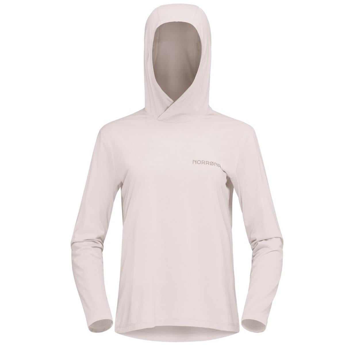 Norrona W Femund Tech Hood oatmeal Damen Longsleeve