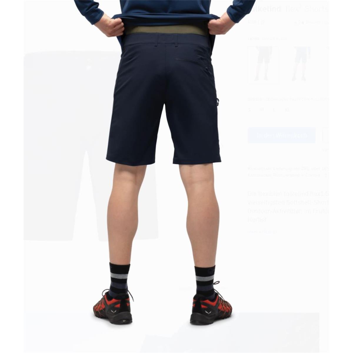 Norrona Falketind flex1 caviar Herren Shorts