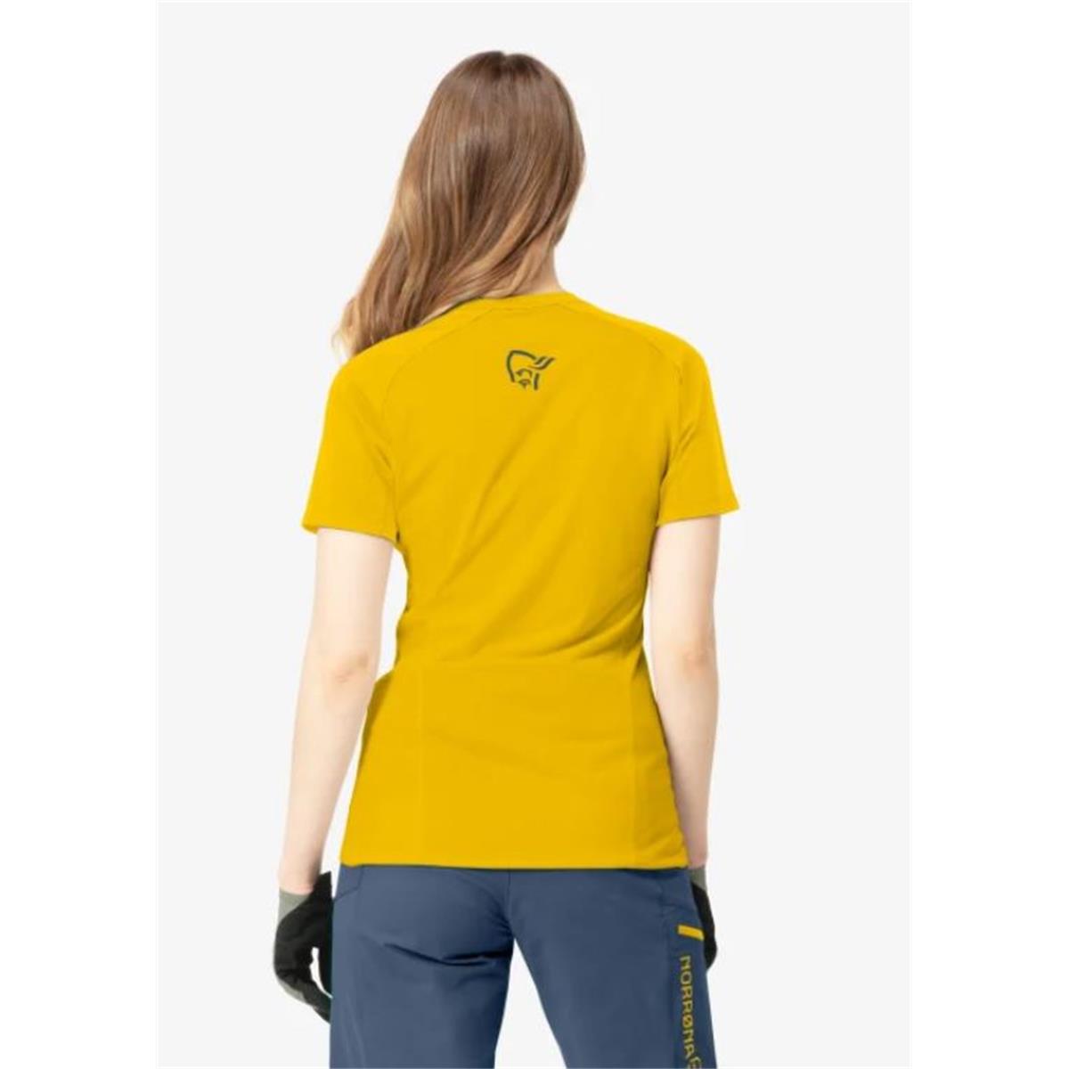 Norrona Fjora wool sulphur Damen T-Shirt