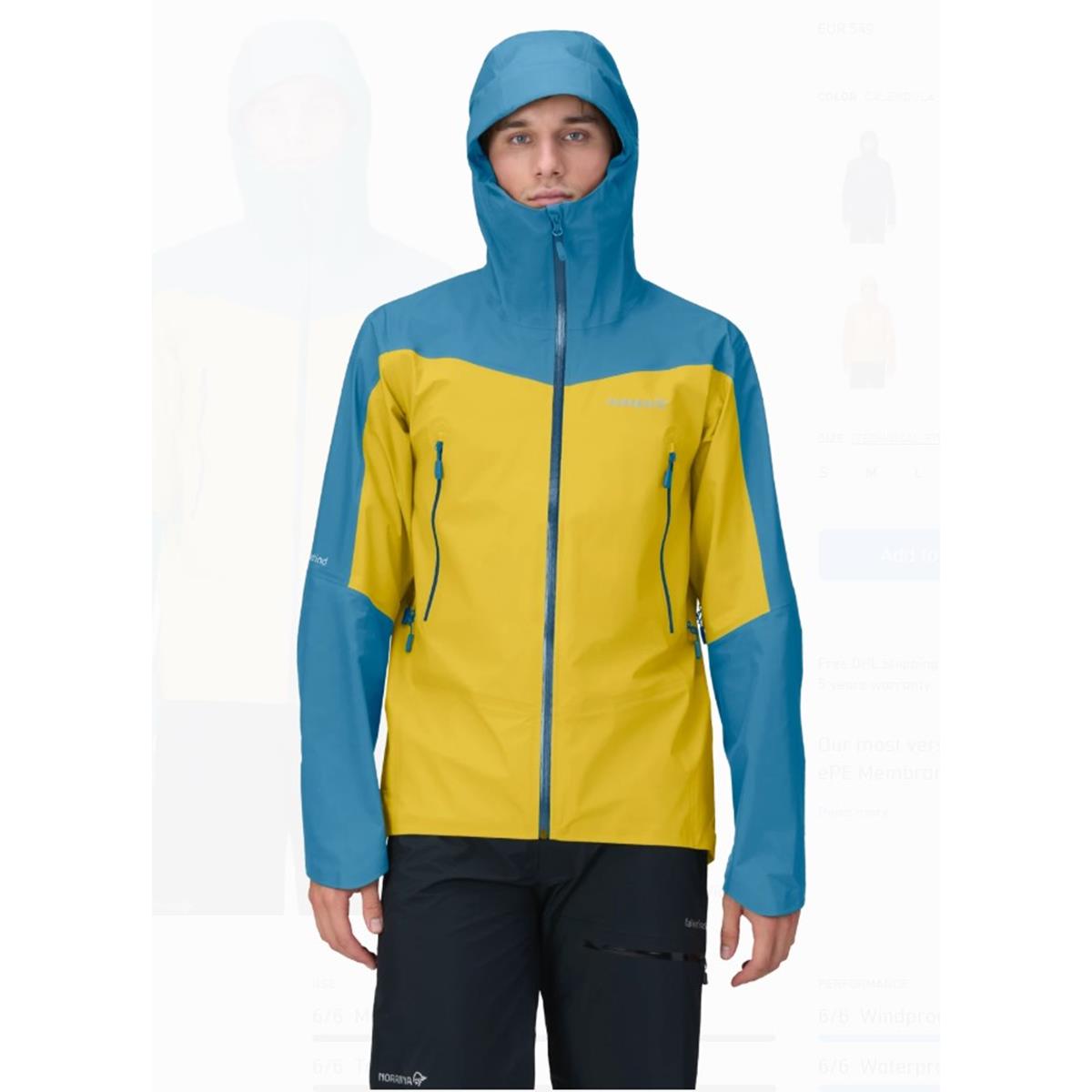 Norrøna Men's falketind Gore-Tex Jacket - calendula