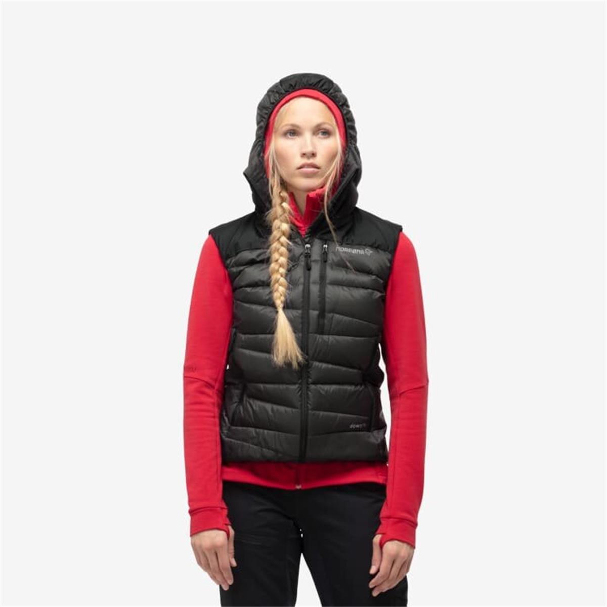Norrona Damen Weste falketind down Vest schwarz