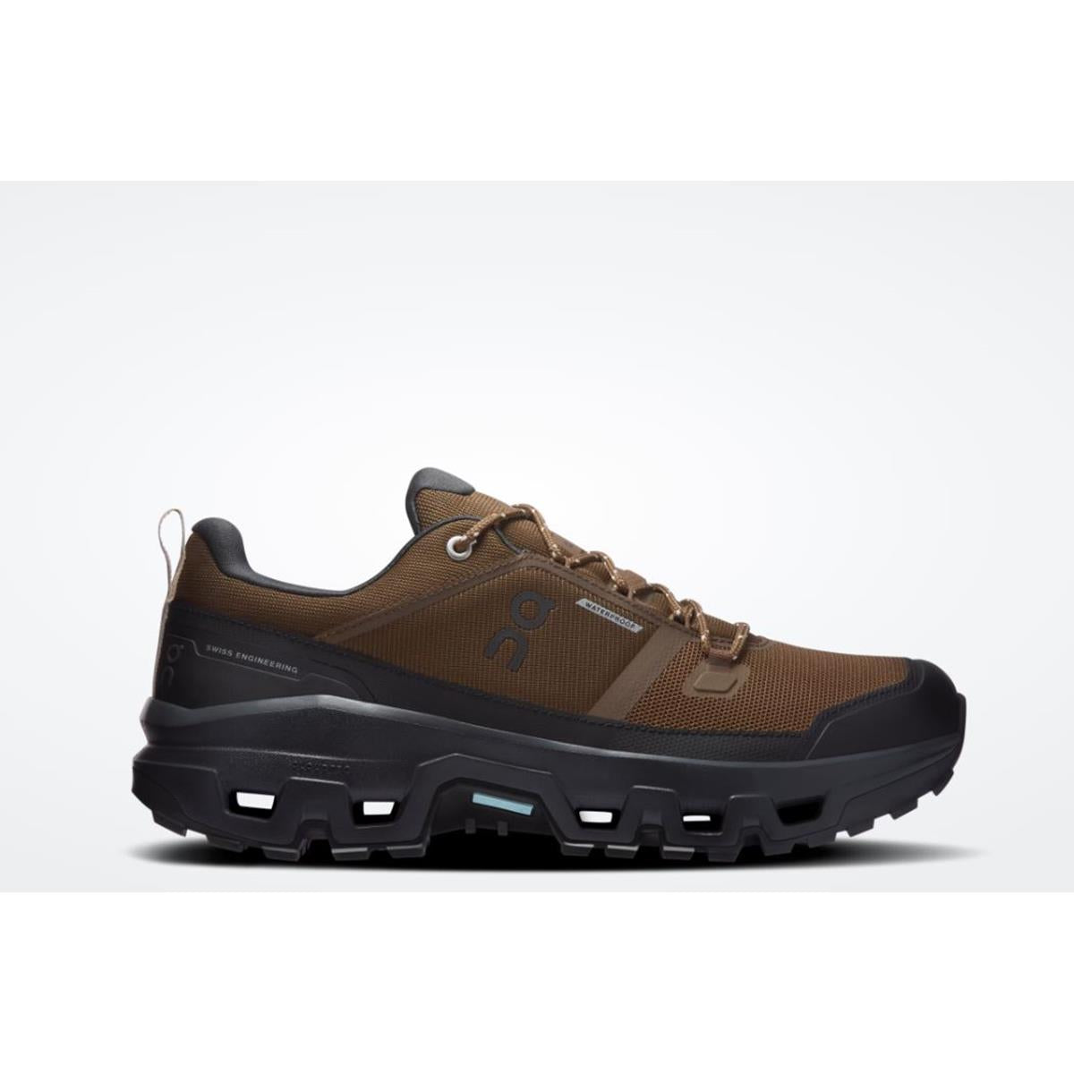 ON Cloudrock Low Waterproof Men earth black