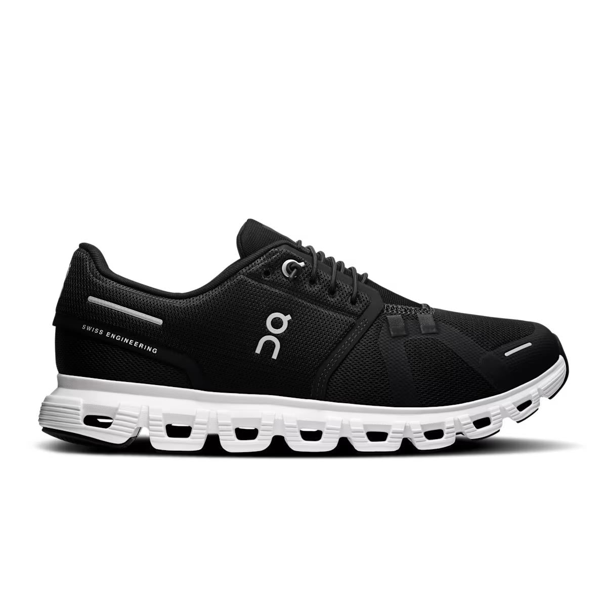 ON Damen Joggingschuhe Cloud 6 Wide Black / White