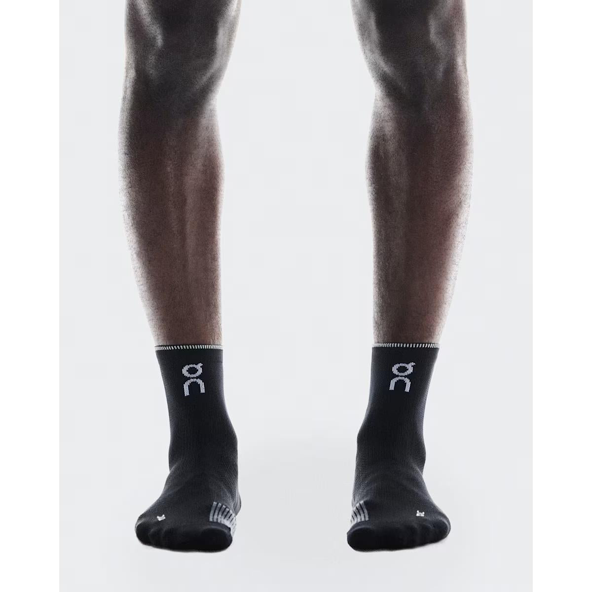 ON Performance Run Sock Mid Black / Eclipse