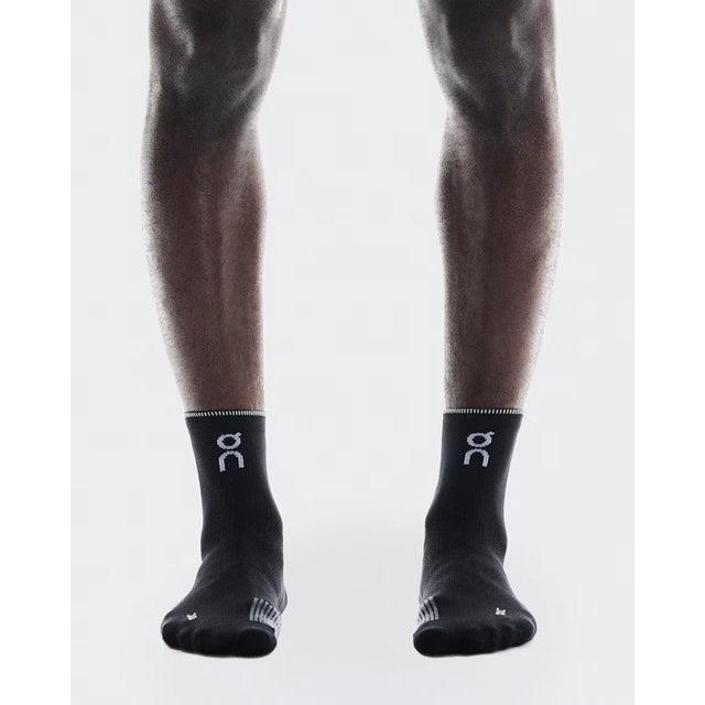 ON Performance Run Sock Mid Black / Eclipse