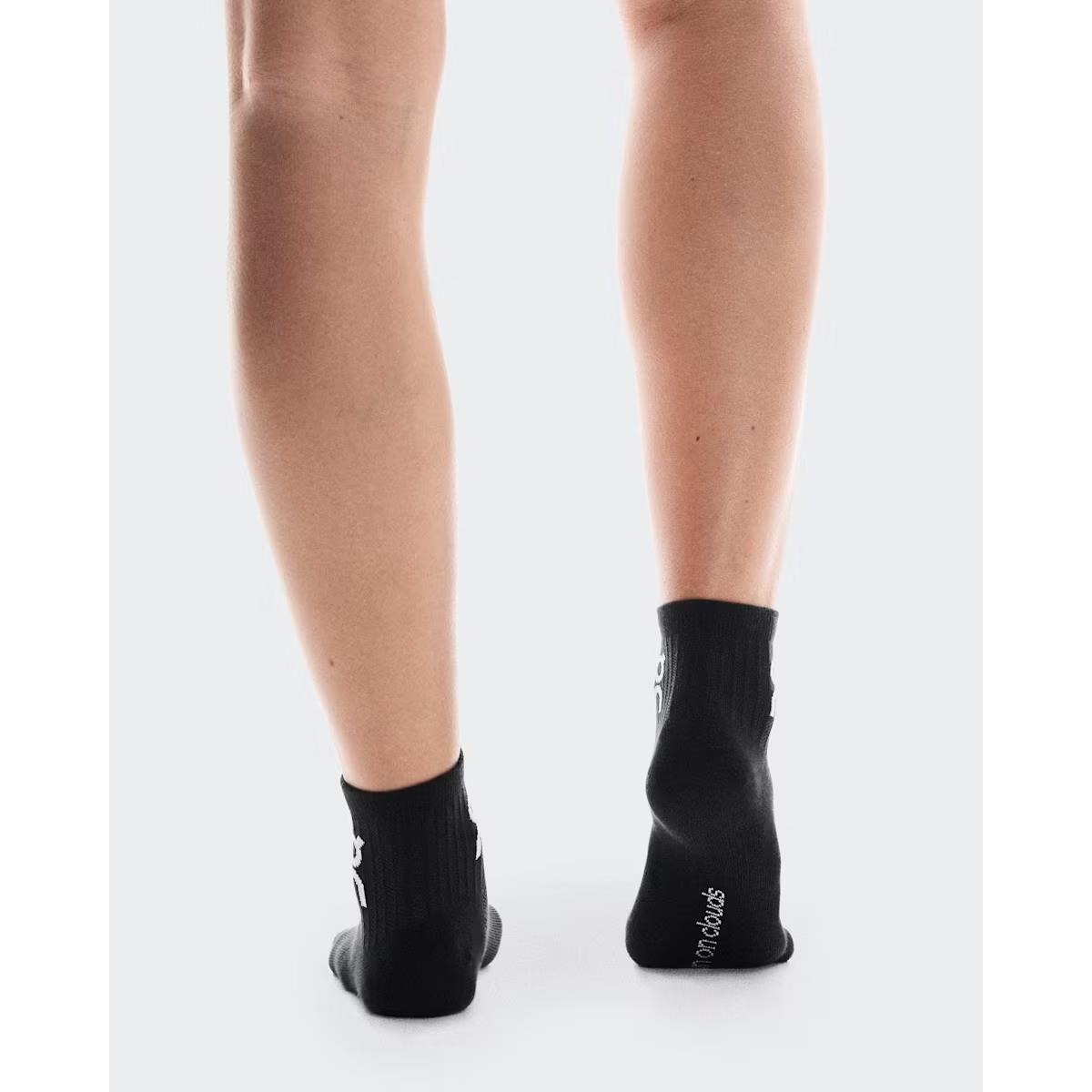 ON Socken Logo Sock Mid 3P Black