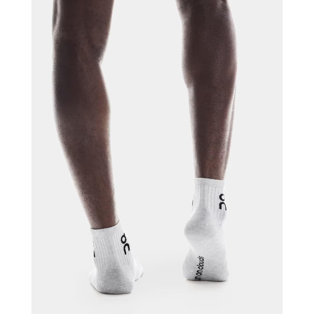 ON Socken Logo Sock Mid 3P Heather Gray