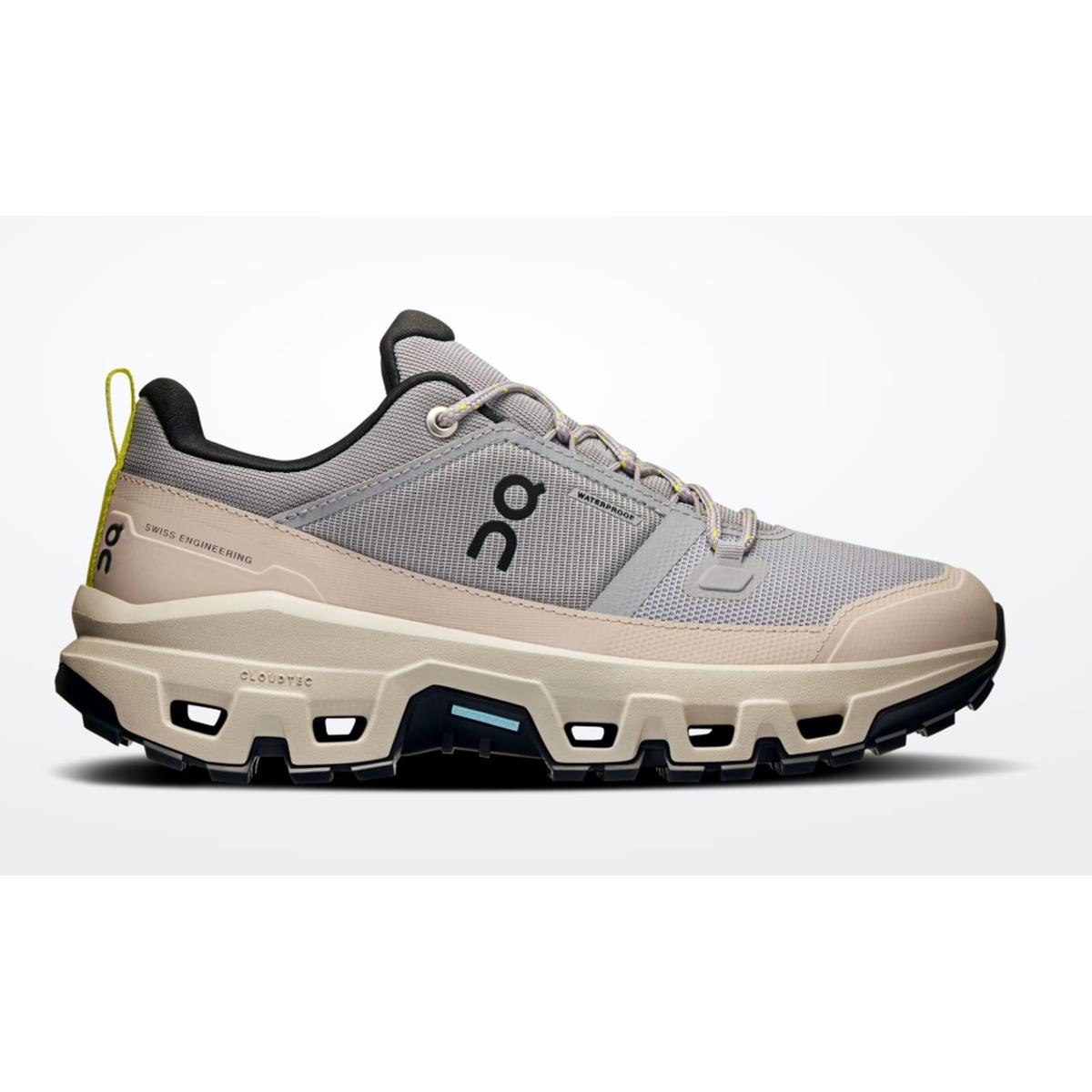 ON Cloudrock Low Waterproof Alloy/Ice Damen