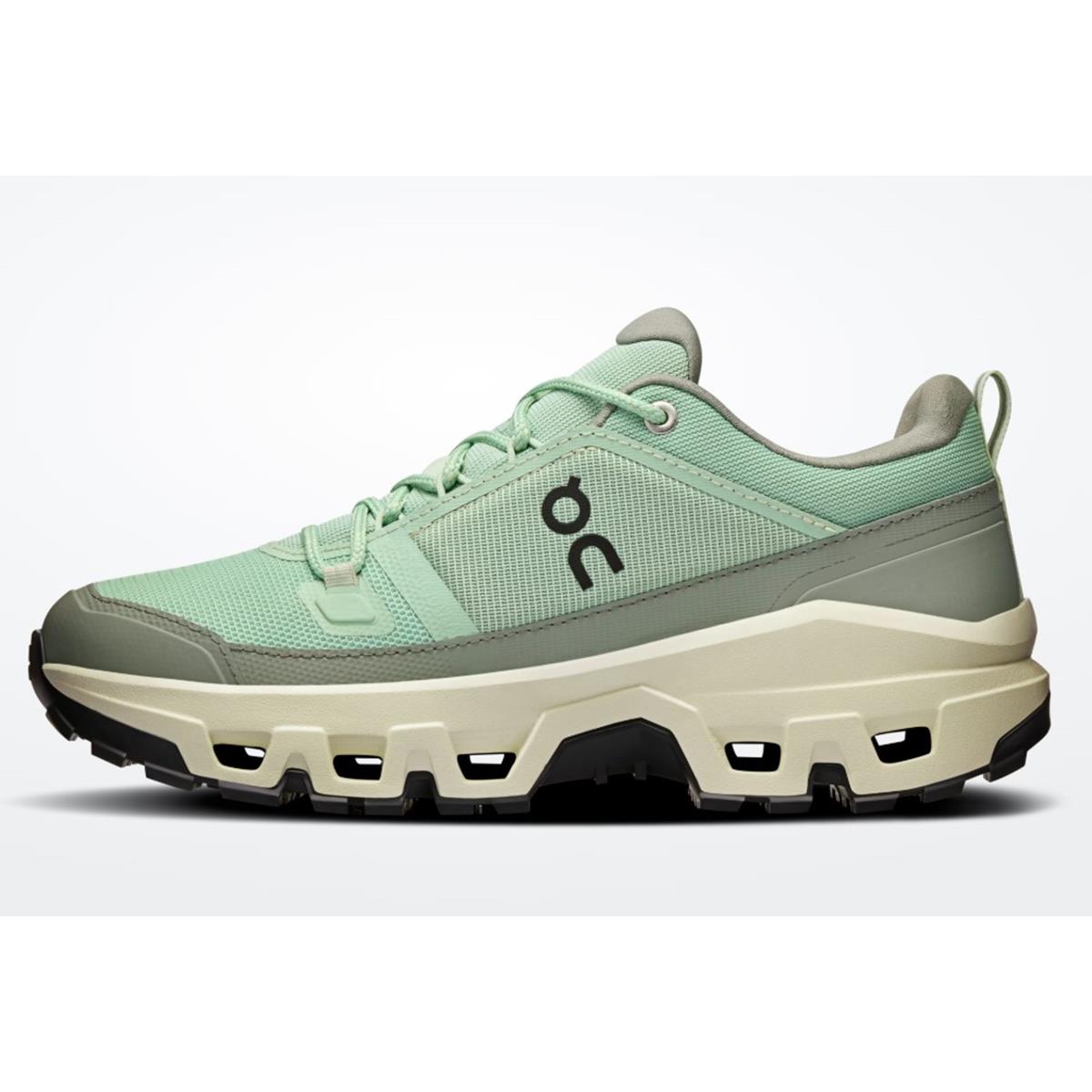 ON Cloudrock Low Waterproof Mineral/Aloe Damen