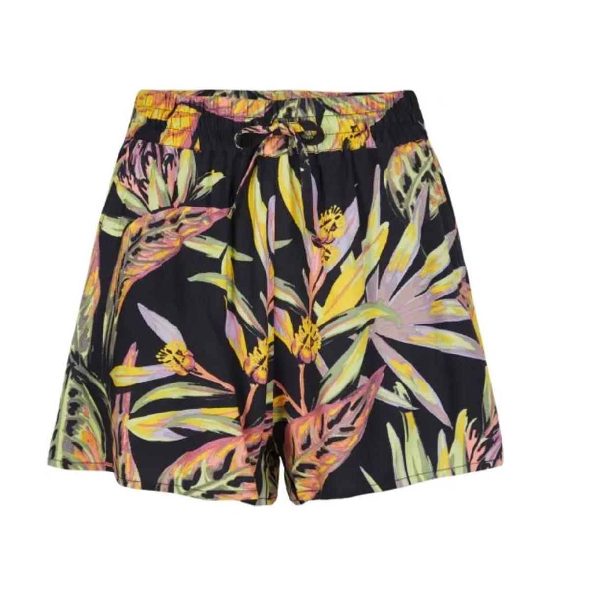 O`Neill Amiri Beach black tropical flower Damen Short