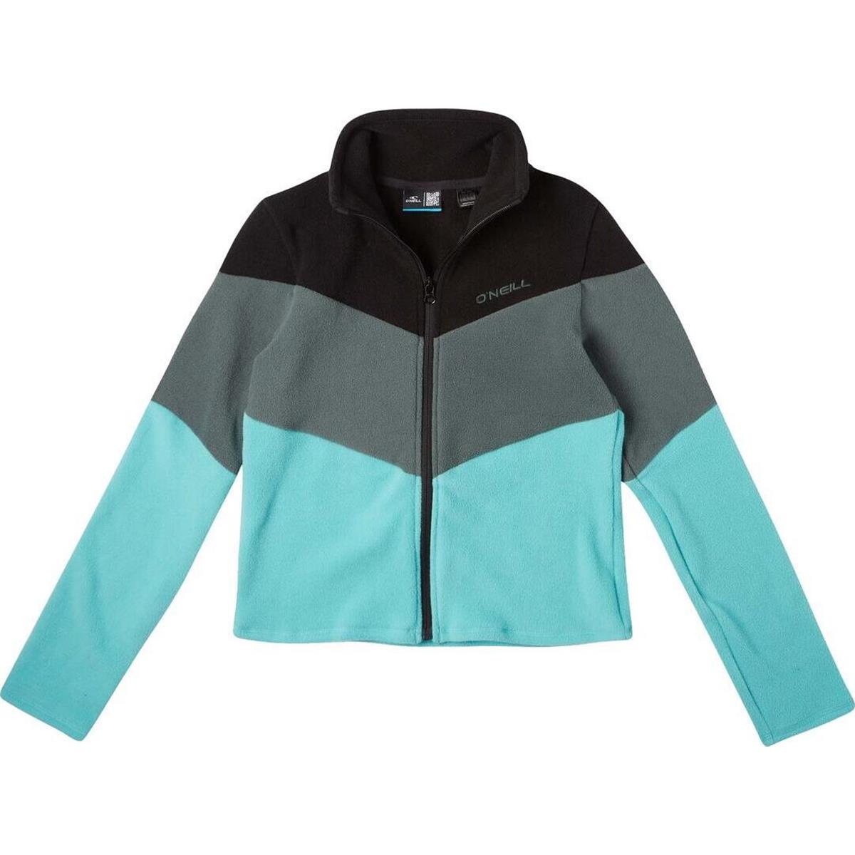 O`Neill Diamond Fleece black out colour block Kinder Fleecejacke