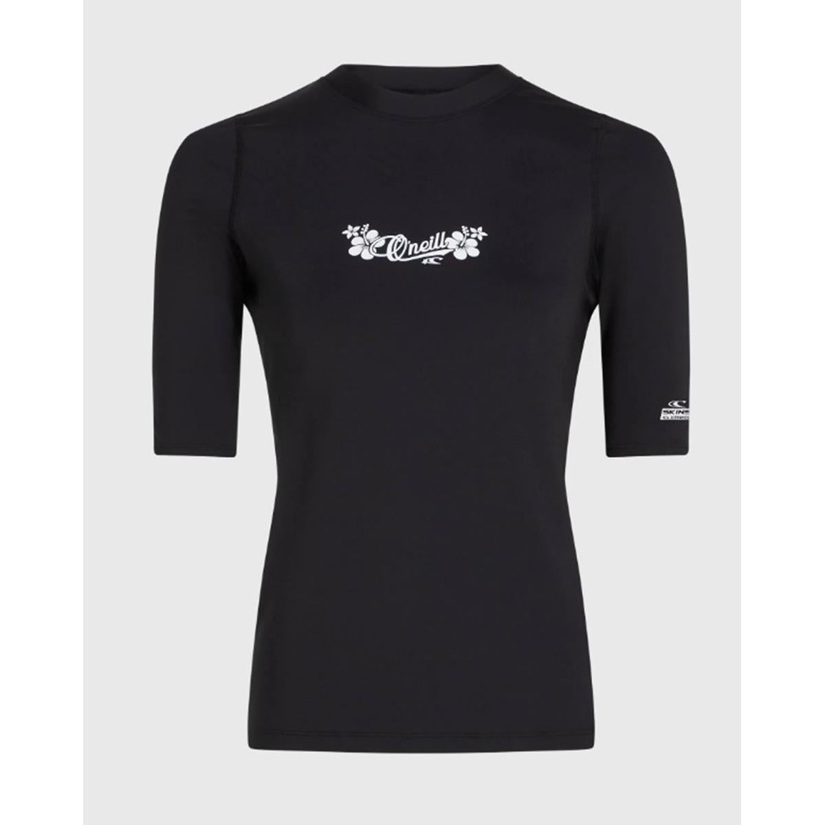 O`Neill Skins S/SLV Swimshirt Damen black out