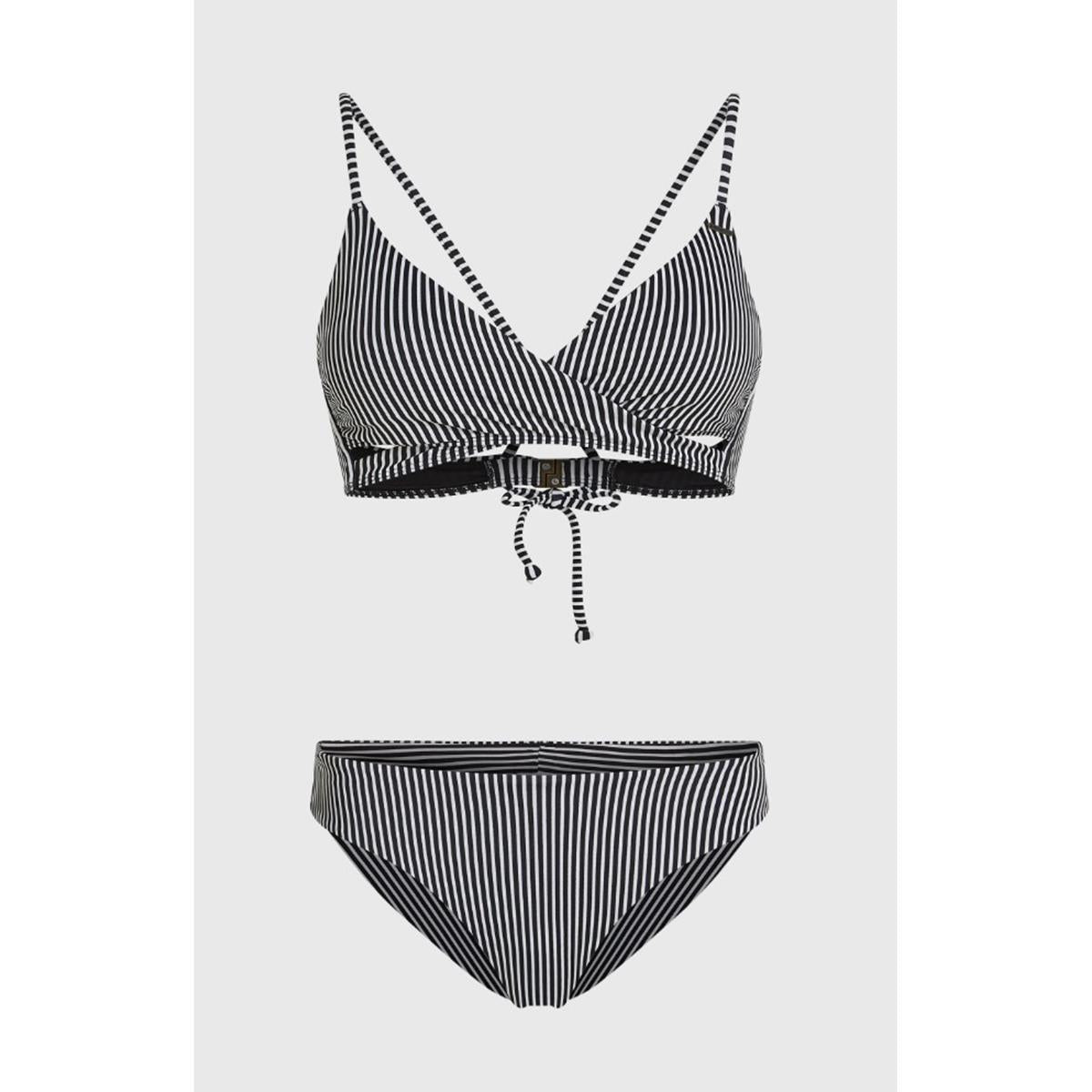 O`Neill Essentials Baay Maoi Bikini Set black micro stripe