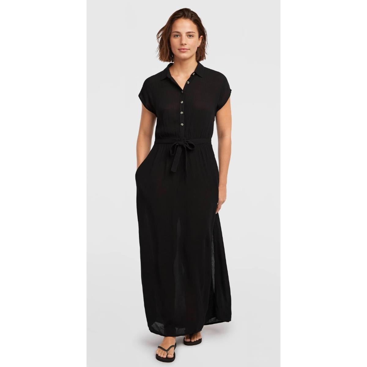 O`Neill Lori Maxi Shirtdress Damen black out