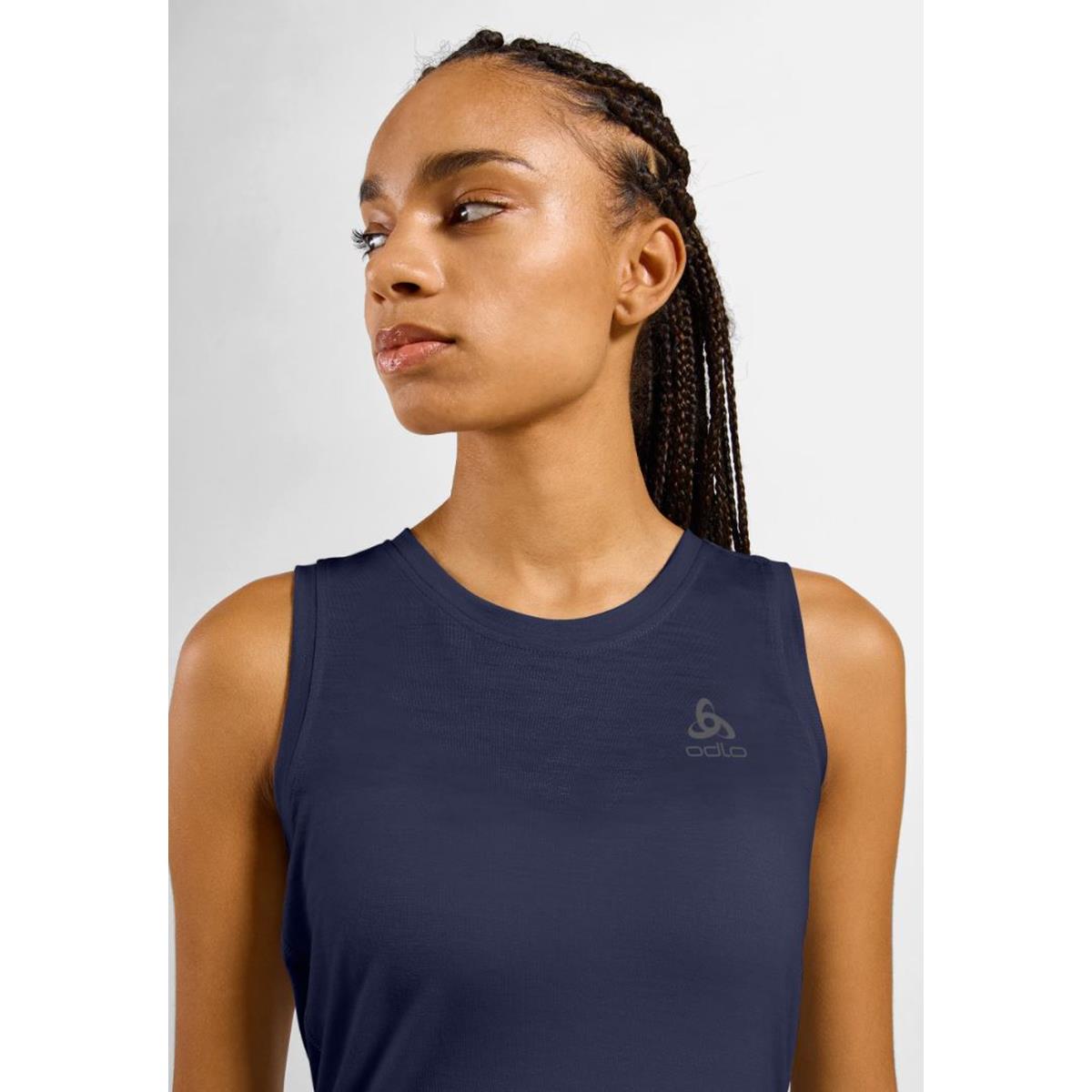 Odlo W Merino 160 BL Top singlet black Damen Unterhemd