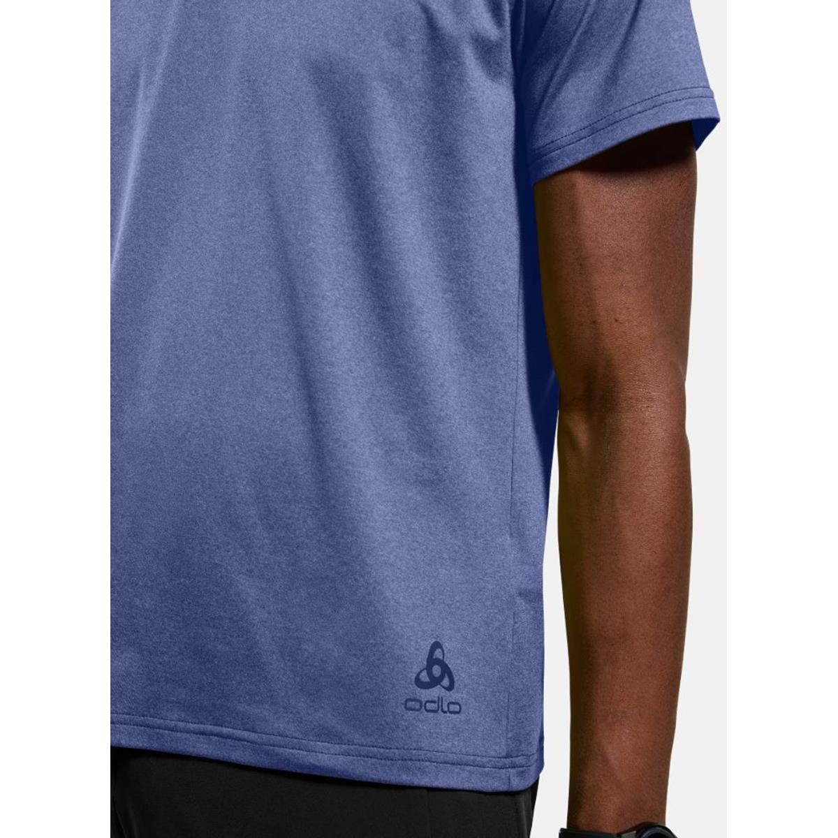 Odlo M Essential 365 Crew Neck S/S dazzling blue melange Herren T-Shirt