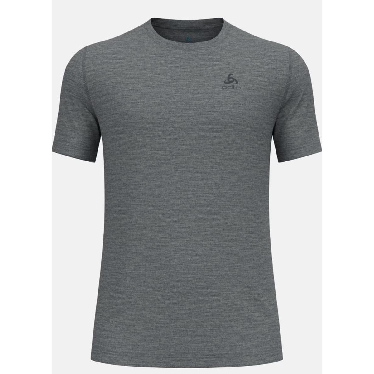 Odlo M Merino 160 BL Top s/s odlo steel grey melange Herren Unterhemd