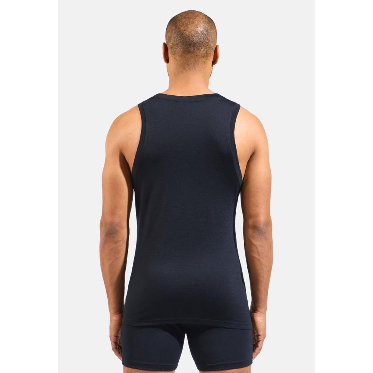 Odlo M Merino 160 BL Top singlet black Herren Unterhemd