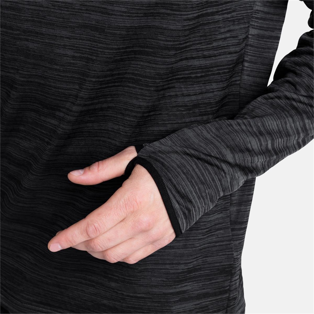 Odlo Run Easy Warm Midlayer black melange Herren Longsleeve
