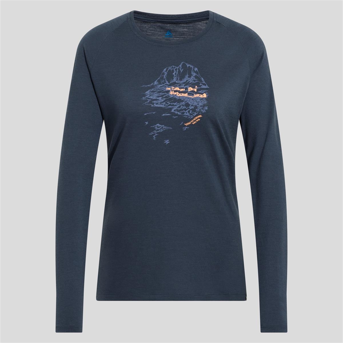 ODLO Ascent 365 Merino 200 Langarmshirt india ink