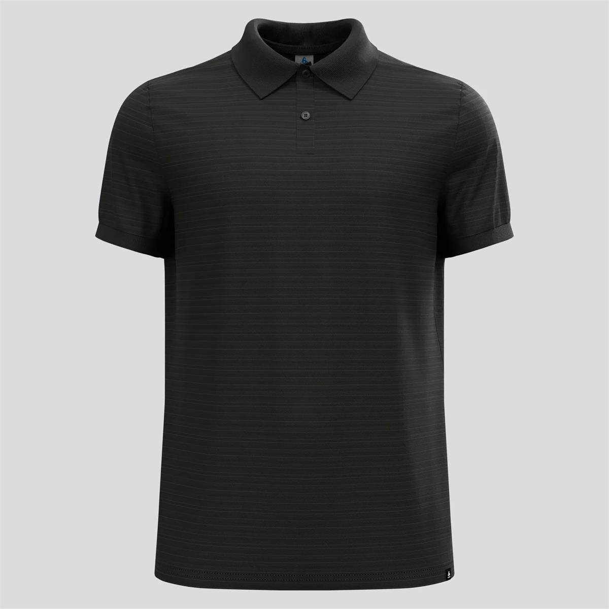 Odlo Ascent Poloshirt mit Naturfasern Herren black