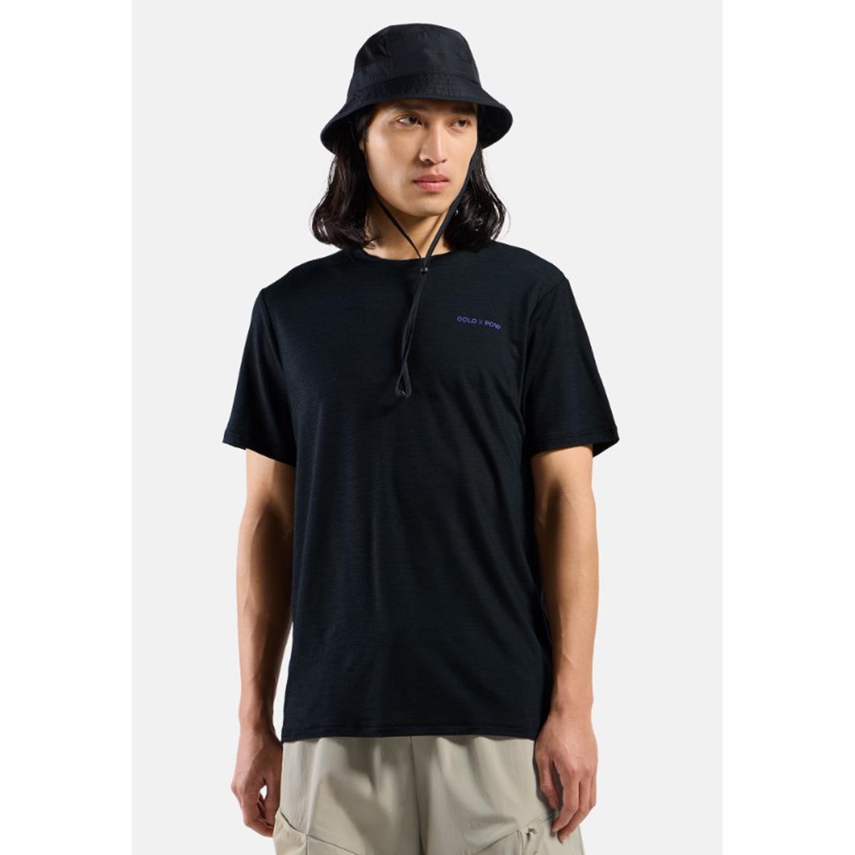 odlo Odlo x POW Collective Voices T-Shirt aus Merinomix - black melange