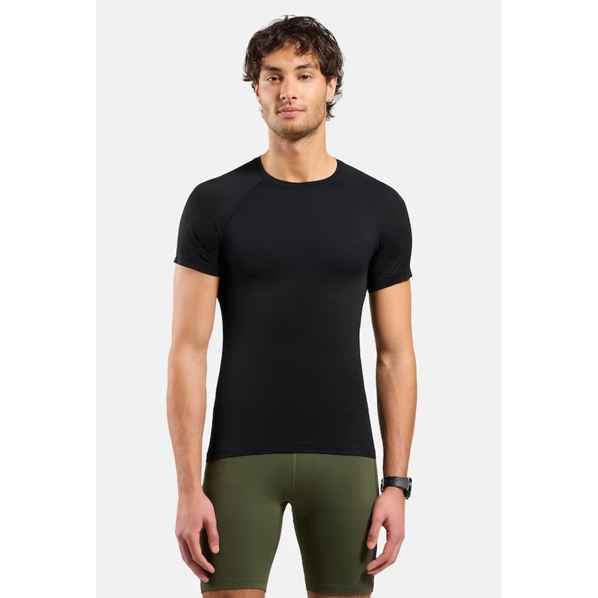 OdloM Performance X-Light BL Top Crew Neck S/S black Herren Unterhemd