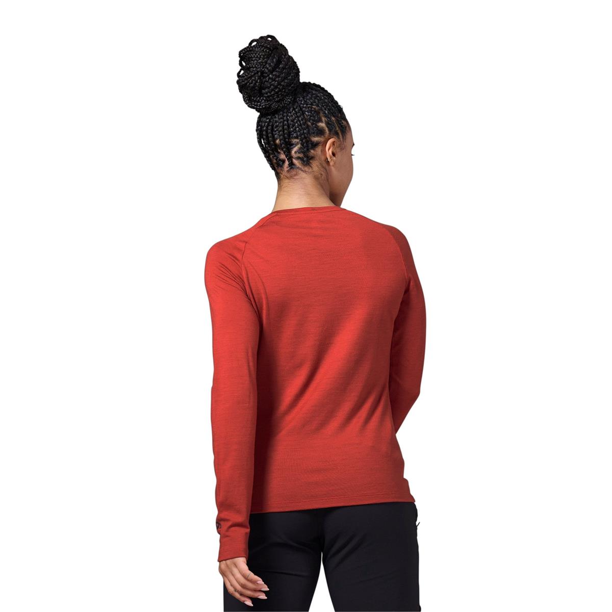 Odlo W Merino 200 Forest T-Shirt L/S Crew Neck ketchup