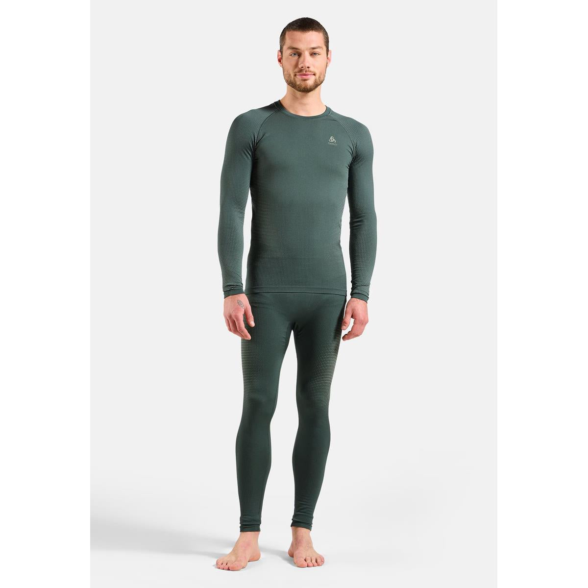 Odlo Herren Performance Warm Base Layer Langarmshirt Urban Chic