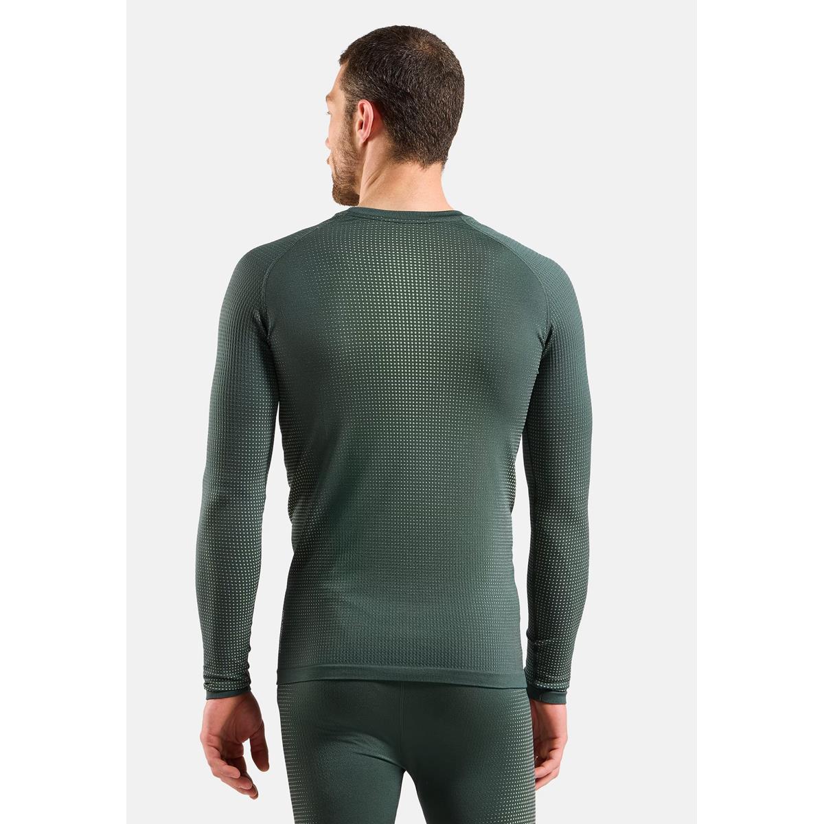 Odlo Herren Performance Warm Base Layer Langarmshirt Urban Chic
