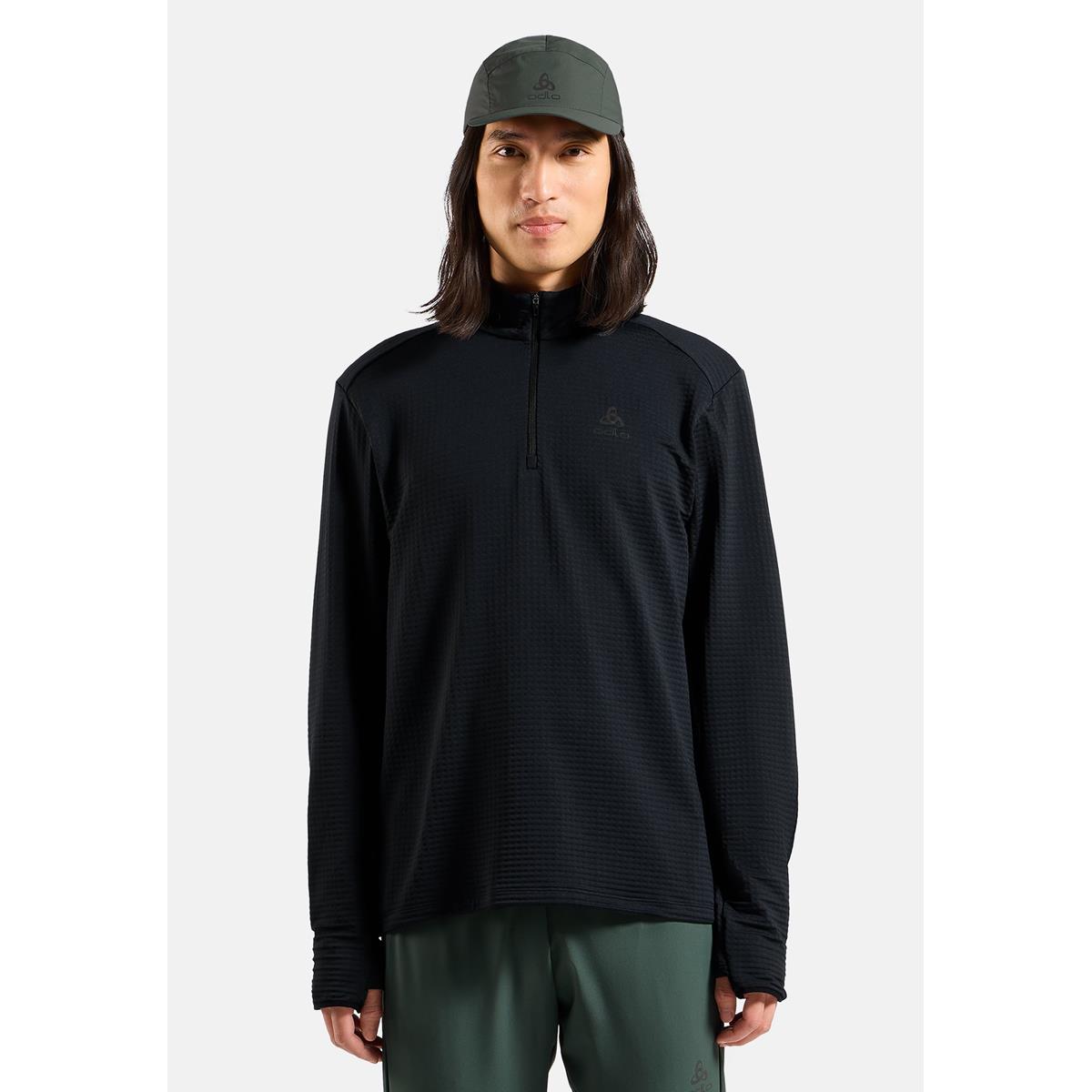 Odlo Herren Essentials Thermal 1/2 Zip Schwarz