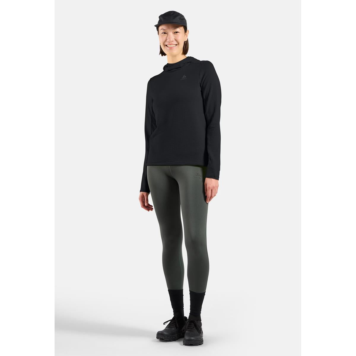 Odlo Damen Essentials Thermal Hoodie Schwarz
