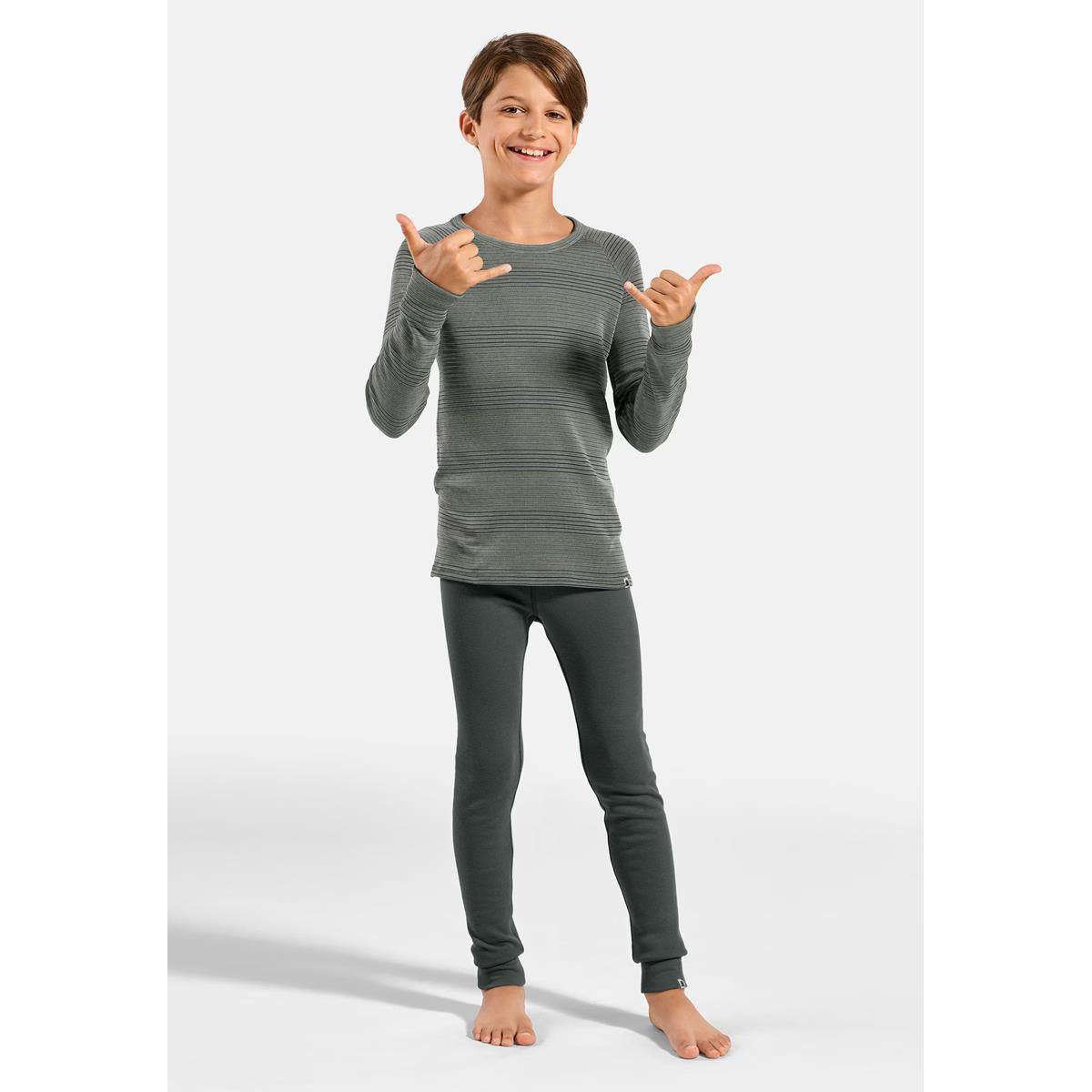 Odlo Kinder Active Warm Base-Layer-Set Urban Chic/ Shadow