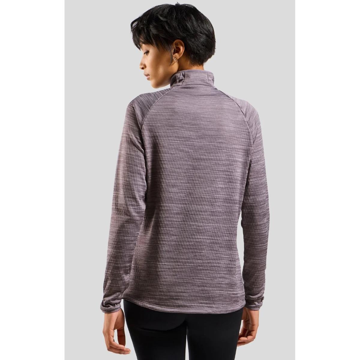Odlo Run Easy Mid Layer Gray Ridge Melange Damen Rolly